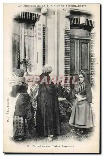 Ansichtskarte AK Lourdes Apparitions De La Vierge a Bernadette chez l abbe Peyramale