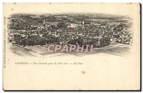 Cartes postales Lourdes Vue Generale Prise du Pelit Ger