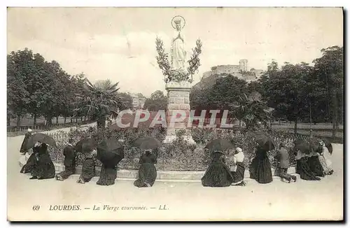 Cartes postales Lourdes La Vierge Couronnee