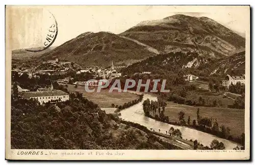 Cartes postales Lourdes Vue Generale et Pic du Jer