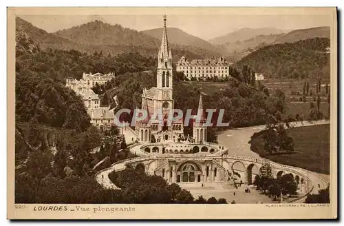 Cartes postales Lourdes Vue Plongeante