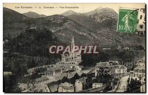 Cartes postales Lourdes Vue d Ensemble