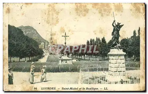 Cartes postales Lourdes Saint Michel et la Basilique