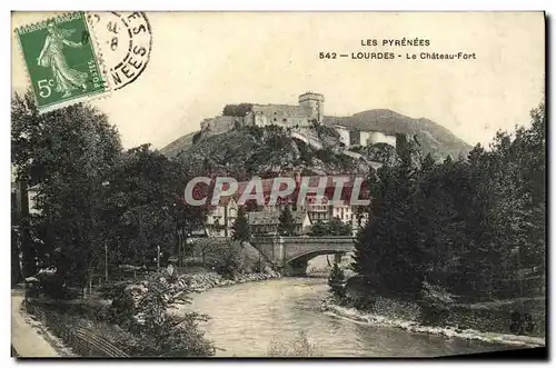 Cartes postales Lourdes Le Chateau Fort