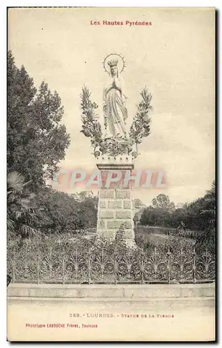 Cartes postales Lourdes Statue de la Virnge