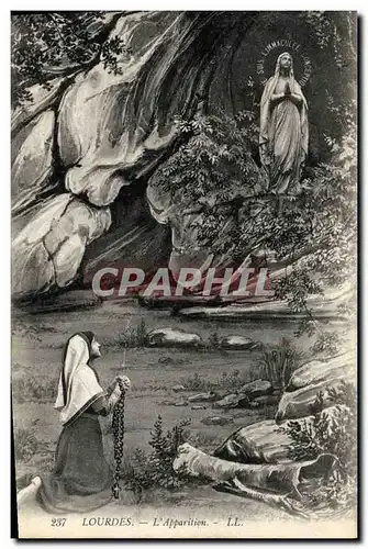 Cartes postales Lourdes L Apparition