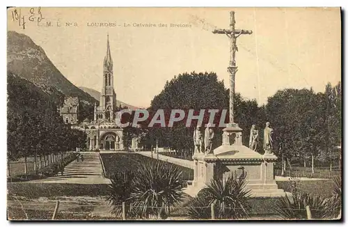 Cartes postales Lourdes La Calvaire des Bretons