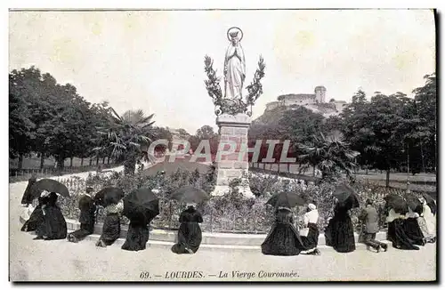 Cartes postales Lourdes La Vierge Couronnee