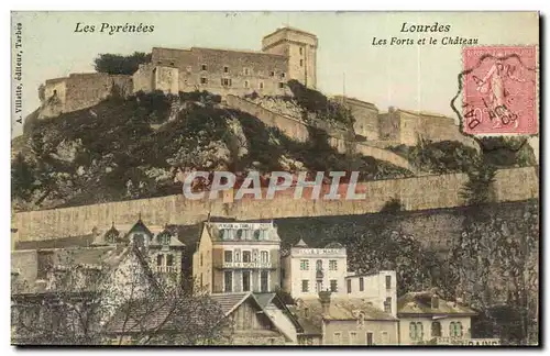 Ansichtskarte AK Lourdes Les Forts et le Chateau