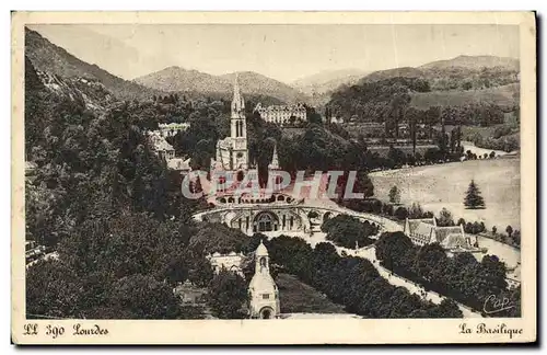 Cartes postales Lourdes La Basilique