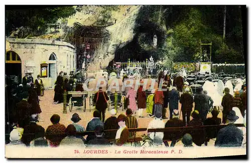 Cartes postales Lourdes La Grotte Miraculeuse