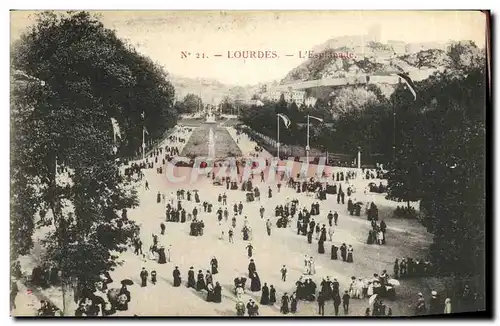 Cartes postales Lourdes L Esplanade