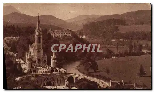 Cartes postales Lourdes Basilique