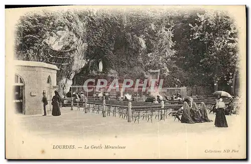 Cartes postales Lourdes La Grotte Miraculeuse