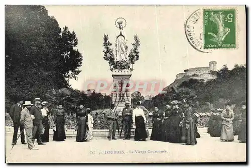 Cartes postales Lourdes La Vierge Couronnee