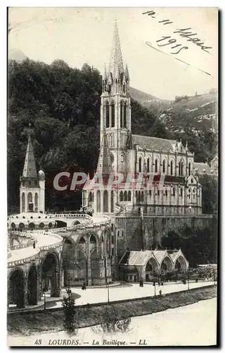 Cartes postales Lourdes La Basilique