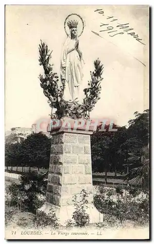 Cartes postales Lourdes La Vierge Couronnee