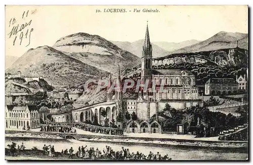 Cartes postales Lourdes Vue Generale