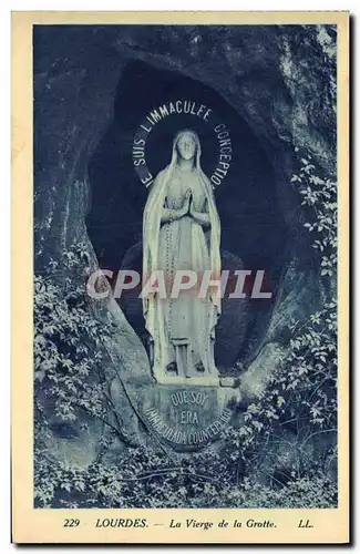 Cartes postales Lourdes La Vierge de la Grotte