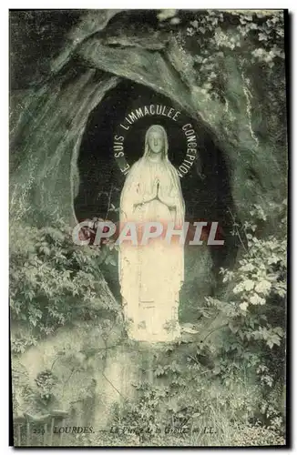 Cartes postales Lourdes La Vierge de la Grotte