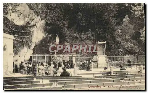 Ansichtskarte AK Lourdes La Grotte miraculeuse