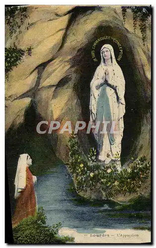 Cartes postales Lourdes L Apparition