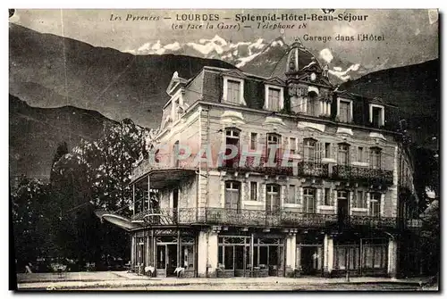 Cartes postales Lourdes Splenpid Hotel Beau Sejour