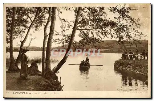 Ansichtskarte AK Lourdes Les Bords du Lac