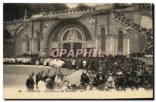 Cartes postales Lourdes Benediction des Malades