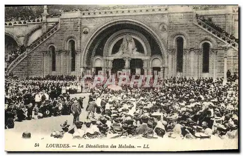 Cartes postales Lourdes La Benediction des Malades