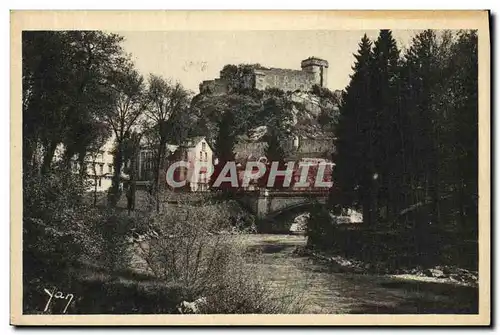 Cartes postales Lourdes Le Chateau Fort et le Gave