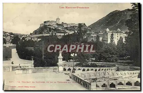 Cartes postales Lourdes vu de la terrasse dur rosace