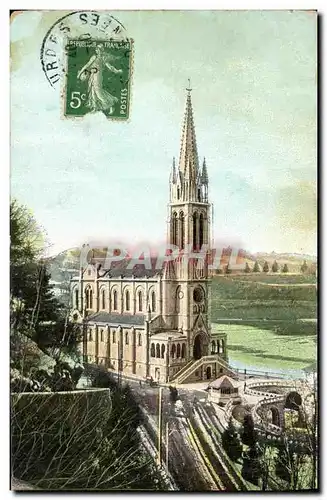Cartes postales Lourdes La basilique vu de cote
