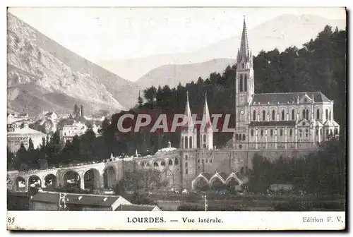 Cartes postales Lourdes Vue laterale
