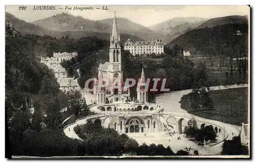 Cartes postales Lourdes Vue Plongeante