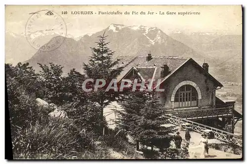 Ansichtskarte AK Lourdes Funiculaire du Pic du Jer La Gare superieure