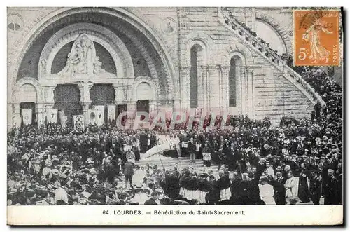 Cartes postales Lourdes Benediction du Saint Sacrement