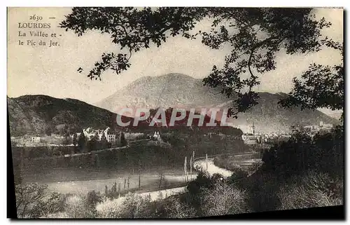 Cartes postales Lourdes La Vallee et le Pic du Jer