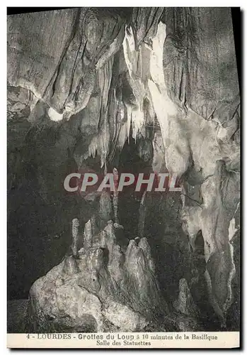 Ansichtskarte AK Lourdes Grottes du Loup a 10 minutes de la Basilique Salle des Statuettes