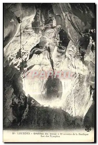 Cartes postales Lourdes Grottes du Loup a 10 minutes de la Basilique Lac des Nymphes