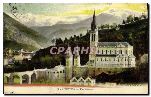 Cartes postales Lourdes Vue laterale