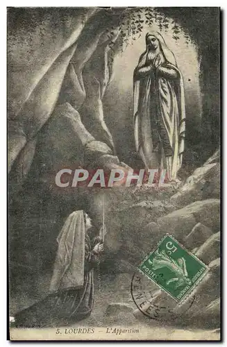 Cartes postales Lourdes L Apparition