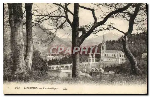 Cartes postales Lourdes La Basilique