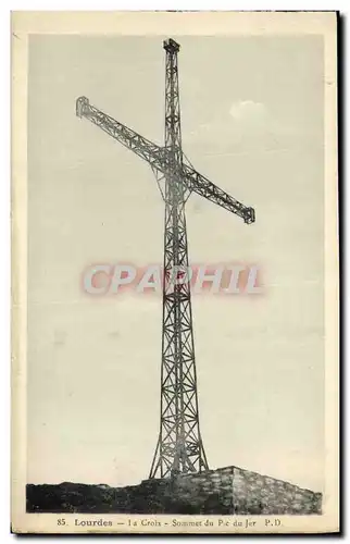 Cartes postales Lourdes la Croix Sommet du Pic du Jer