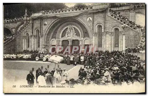 Cartes postales Lourdes Benediction des Malades