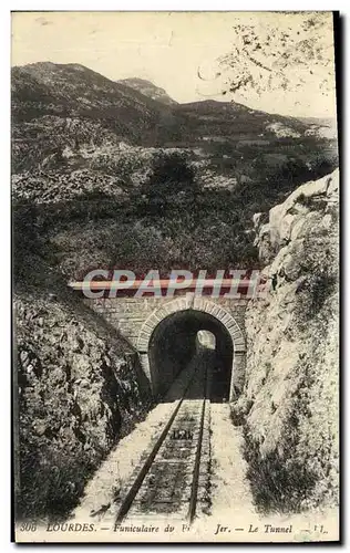 Cartes postales Lourdes Funiculaire du Pic Jer Le Tunnel