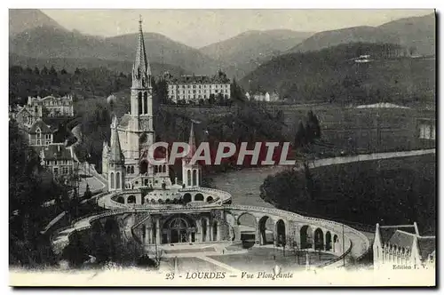 Cartes postales Lourdes Vue Plongeante