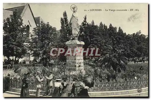 Cartes postales Lourdes La Vierge Couronnee