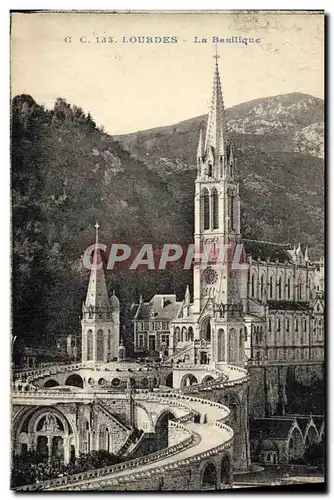 Cartes postales Lourdes La Basilique