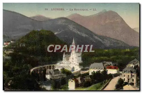 Cartes postales Lourdes La Basilique